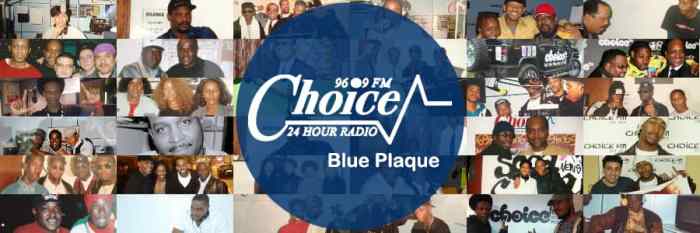 Choice FM Blue Plaque